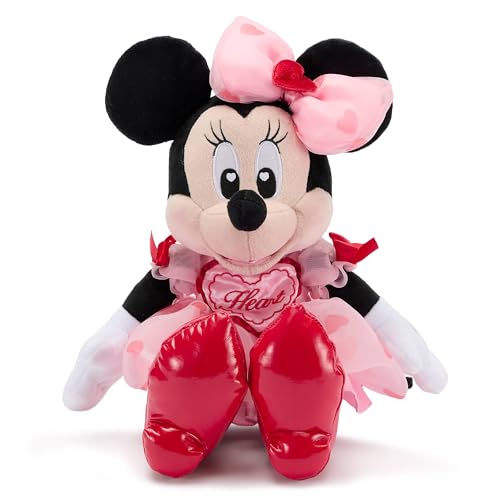 Disney Store Official Japon Peluche Minnie Saint‑Valentin de Taille Moyenne, 24 cm