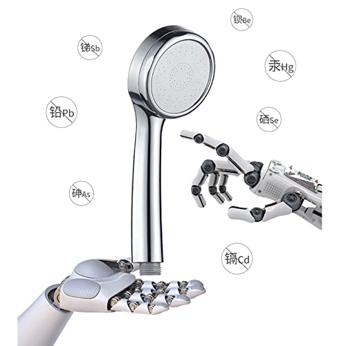 Tête de douche haute pression acier inoxydable avec douchette main lavable
