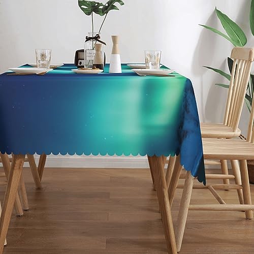 Nappe rectangulaire aurores boréales 137x183 cm imperméable