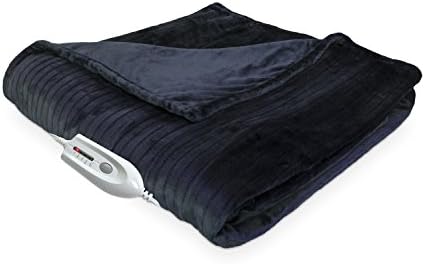 Serta 854173 Shimmer Stripe Throw Blanket, 60" x 75"