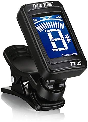 True Tune TT-05 LCD Clip-On Chromatic Instrument Tuner for Guitar, Bass, Ukulele, Banjo, Violin, Mandolin
