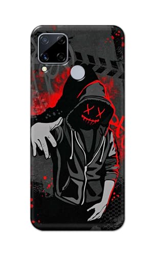 Image of Printed Hard Back Cover for Realme C15 Back Cover (Hoodie Rapper) -190724(EA)