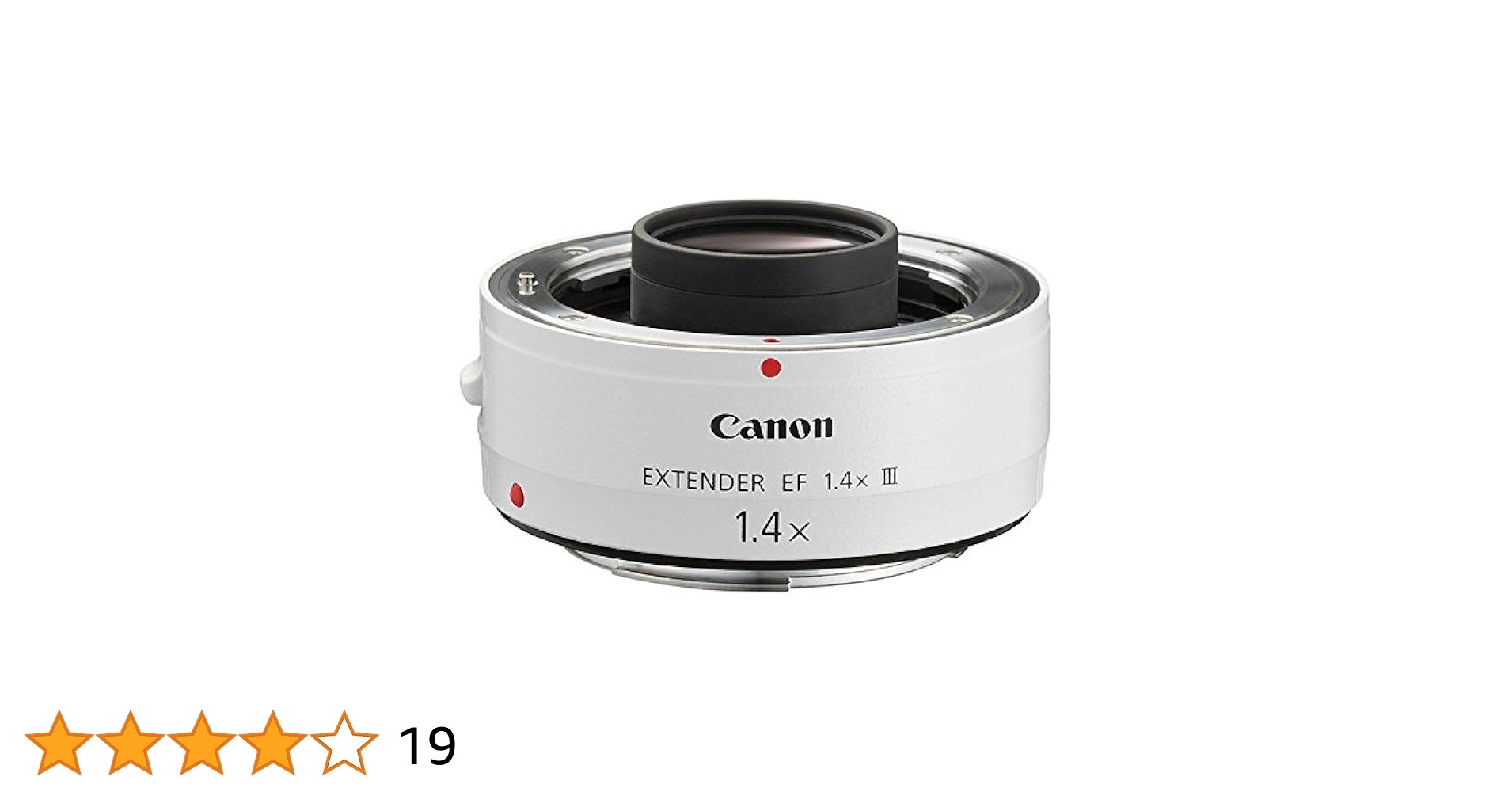 【美品】Canon Extender エクステンダー EF1.4X Ⅲ 3型 キヤノン交換レンズ用の「EXTENDER EF1.4X Ⅲ」を買いました