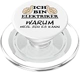 Elektriker Spruch Elektrotechnik Elektrohandwerk Elektriker PopSockets PopGrip für MagSafe