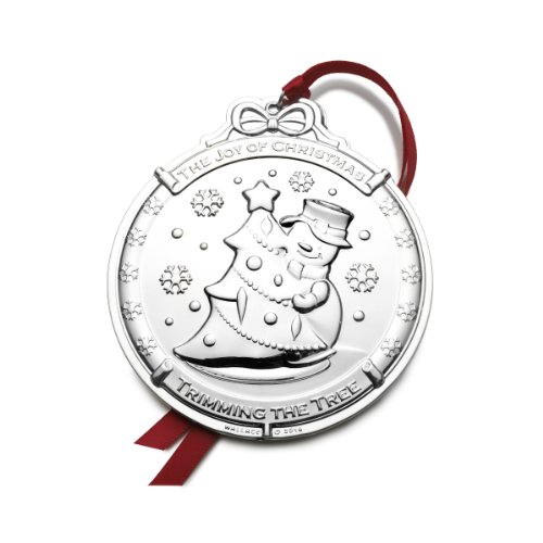 Wallace Silver-Plated Snowman Ornament, 3Rd Edition #TOP20