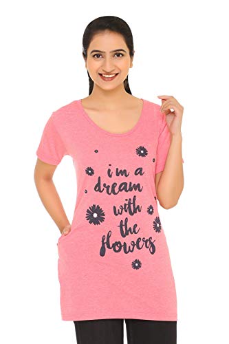 Image of In Love Women's Plus Size Longline T-Shirt with Side Pocket, 3 /4 Sleeve, Crew Neck