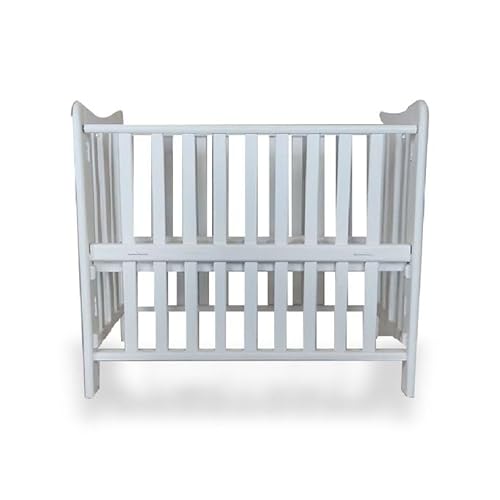 Baby Bed 3 Levels Can Be Attached To Mother Bed White Beech Wood