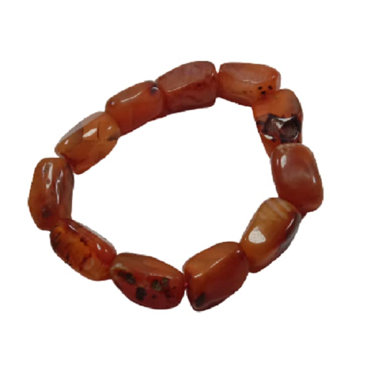 Natural Red Carnelian Bracelet Hand made Lumb Cube crystal healing stone (B0BCZ6LNWQ) Amazon Price History, Amazon Price Tracker