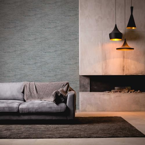 Papier peint design Livingwalls bleu vert pour décorer une chambre contemporaine