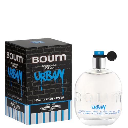 Eau de Toilette Homme Boum Urban Jeanne Arthes 100ml parfum frais