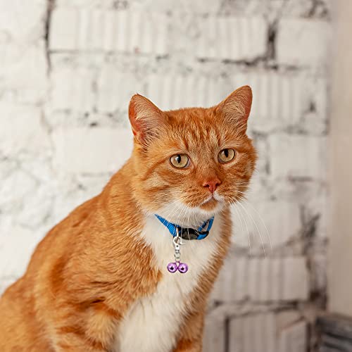 Asunfo 4 Pcs Dog Cat Pet Bell Small Bells Loud Jingle Bells For Dog Collars Charms Necklace Pet Training Bell With Swivel Clasps Snap Hook Key Rings Silver Pink Red Gold 12Mm #TOP5