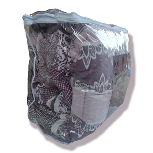 Mercatienda.es Edredón Sherpa 150 cm Tolrá 600gm,de 250_x_260 cm Modelo CS009 en Color Petalo, edredón con Borreguito para otoño e Invierno con los cuadrantes de Regalo.