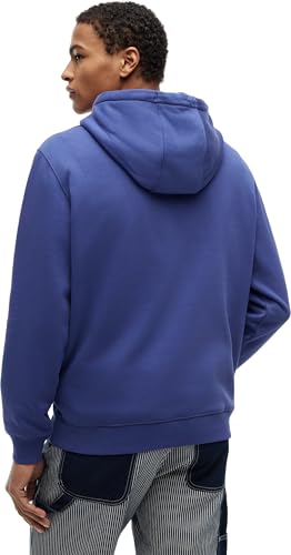 Tommy Jeans Herren Hoodie Regular Fit Flag Fleece mit Kapuze, Violett (Blue Storm), 4XL – Ansicht 2