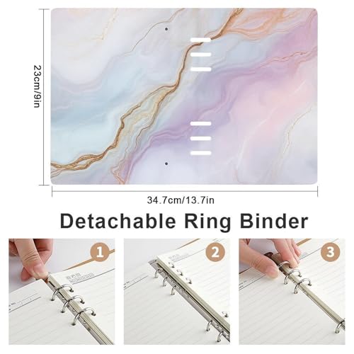 Carnet de notes rechargeable A5 marbre pour vos réunions professionnelles - 2