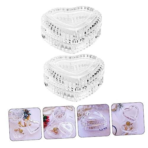 Boîte à bijoux transparente en verre protégeant l'éclat - 8