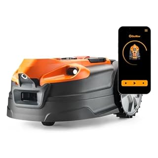 LawnMaster OcuMow® 18 Autocharging Vision Robot Lawn Mower with Charging Station. Remote App control. No Boundary Wire Needed. With Drop & Mow for Multiple Lawns. For Small to Large Lawns up to 800m2