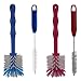 Produktbild HG Verlag - (4er Reinigungsset Spülbürsten Ideal für den Thermomix Bürste TM6 TM5 TM31 sowie Mixertöpfe usw. (2X rot / 2X blau)