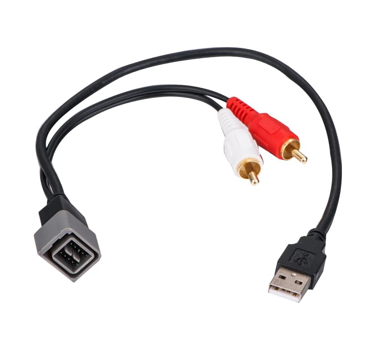 Cable USB RCA Nissan AXUSB-NI1 para no perder el puerto original al cambiar la radio