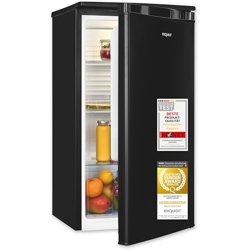 Exquisit VollraumküHlschrank 75 Liter, Freistehend, KüHlschrank Klein Und Kompakt, 45Cm Breit, Led-Innenbeleuchtung, KS585-V-091E (Schwarz)-image