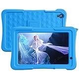 8 inch Kids Tablet, Android Tablet for Kids, 3GB RAM 32GB ROM Toddler Tablets with Case, Bluetooth, WiFi, Parental Control, Dual Camera, GMS, Educational, Games (Blue)