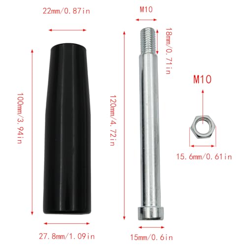 Image of 2 PCS Revolving Hand Knob M10 Lathe Crank Knob Thread Handle for Marine Trailer Jack Woodworking Machinery Cutting Machine Tailstock Table Saw Milling Lathe Tailstock Mechanical Parts
