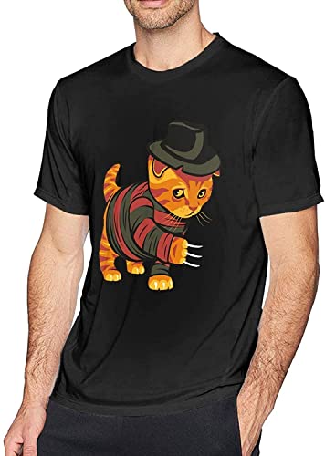 KINKA Freddy Krueger Man Trendy Short Sleeve Crewneck Cotton Comfortable T Shirt Camisetas y Tops(X-Large)