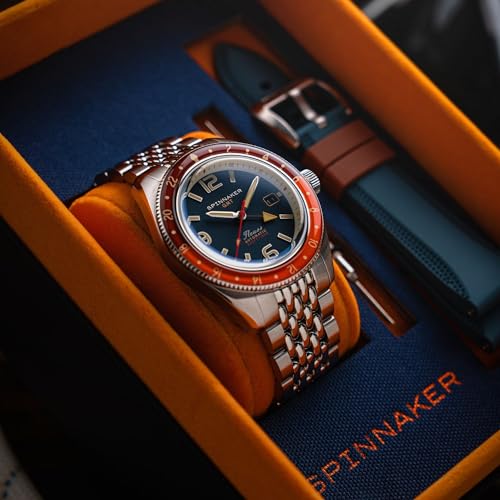 Image of Spinnaker Men's Fleuss GMT Automatic Watch with Solid Stainless Steel Bracelet SP-5120