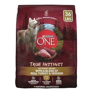 Purina ONE True Instinct With A Blend Of Real Turkey and Venison Dry Dog Food – 36 lb. Bag