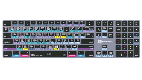Image of Logickeyboard Titan Wireless Backlit Keyboard for Davinci Resolve - Mac