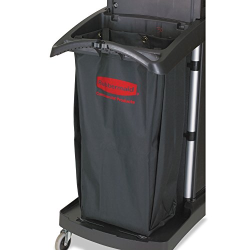 Image of Rubbermaid Commercial Products Cleaning Cart Bag 30-Gallon Yellow Collecting Refuse or Laundry Items Janitorial and Housekeeping Carts Zippered Front