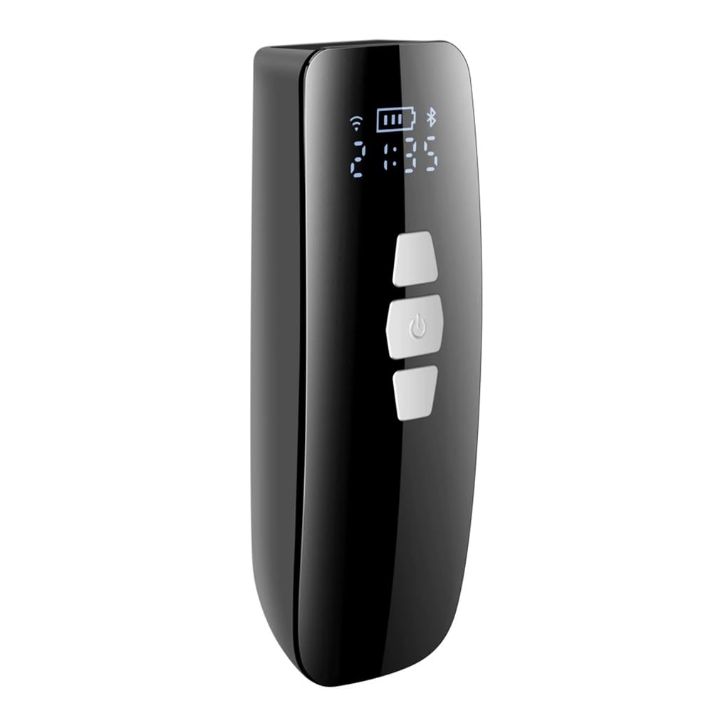 Scanner de code-barres sans fil 1D portable bluetooth longue portée avec écran