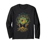 Photo Gallery vintage lotus mandala yin yang sacra geometria spirituale maglia a manica Photo Gallery vintage lotus mandala yin yang sacra geometria spirituale maglia a manica