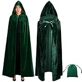 Conception: Le capot surdimensionné peut entièrement envelopper la tête, associé à une longueur de 150cm de l'épaule au sol, créer une silhouette spectaculaire. Design de col confortable, sangles élastiques réglables pour sécuriser le manteau.