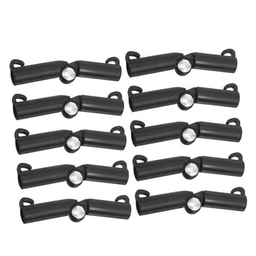 BESTonZON Conector De Estaca para Plantas Apoya Jaula De Soporte para Plantas Clips De Plantas para Soporte Pepino Estacas De Plantas Hebilla Apuestas Apoyo Tomate Enrejado Verdura Abs Black