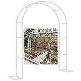 Hochzeitsbogen Rankhilfe Rankgestell, Metallbogen Draussen, Garten Rosenbogen Wetterbeständig, Für Kletterpflanzen Dekoration, Verschiedene Größen (Color : C, Size : 120x220x40cm)