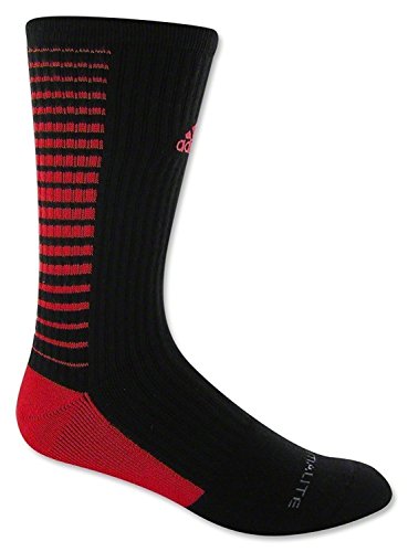 Adidas Team Speed Black Crew Sock Red/Black X-Large 1 Pair
