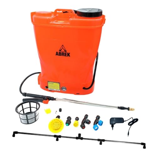 ABREK Pompa A Zaino IRROK Batteria 16 LT Lancia TELESCOPICA/IRRORAZIONE IRRORATRICE DISERBO con Fusibile