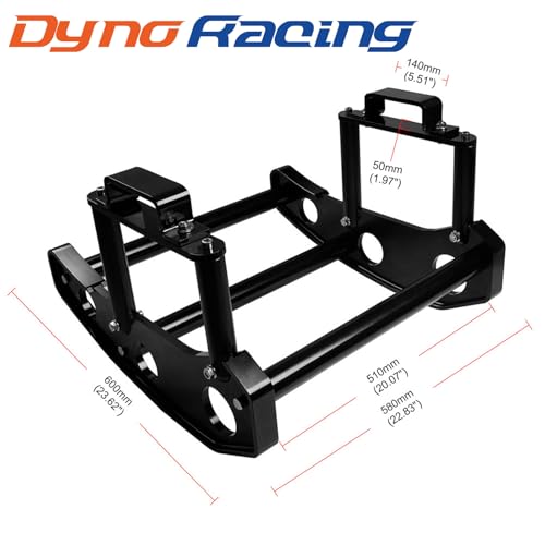 Image of Dyno Racing Black Car Front Bumper Beam Bracket Protector Safety Bar Kit Bull Bar Grille Guard Removable Compatible With Ford Mustang 2015-2019