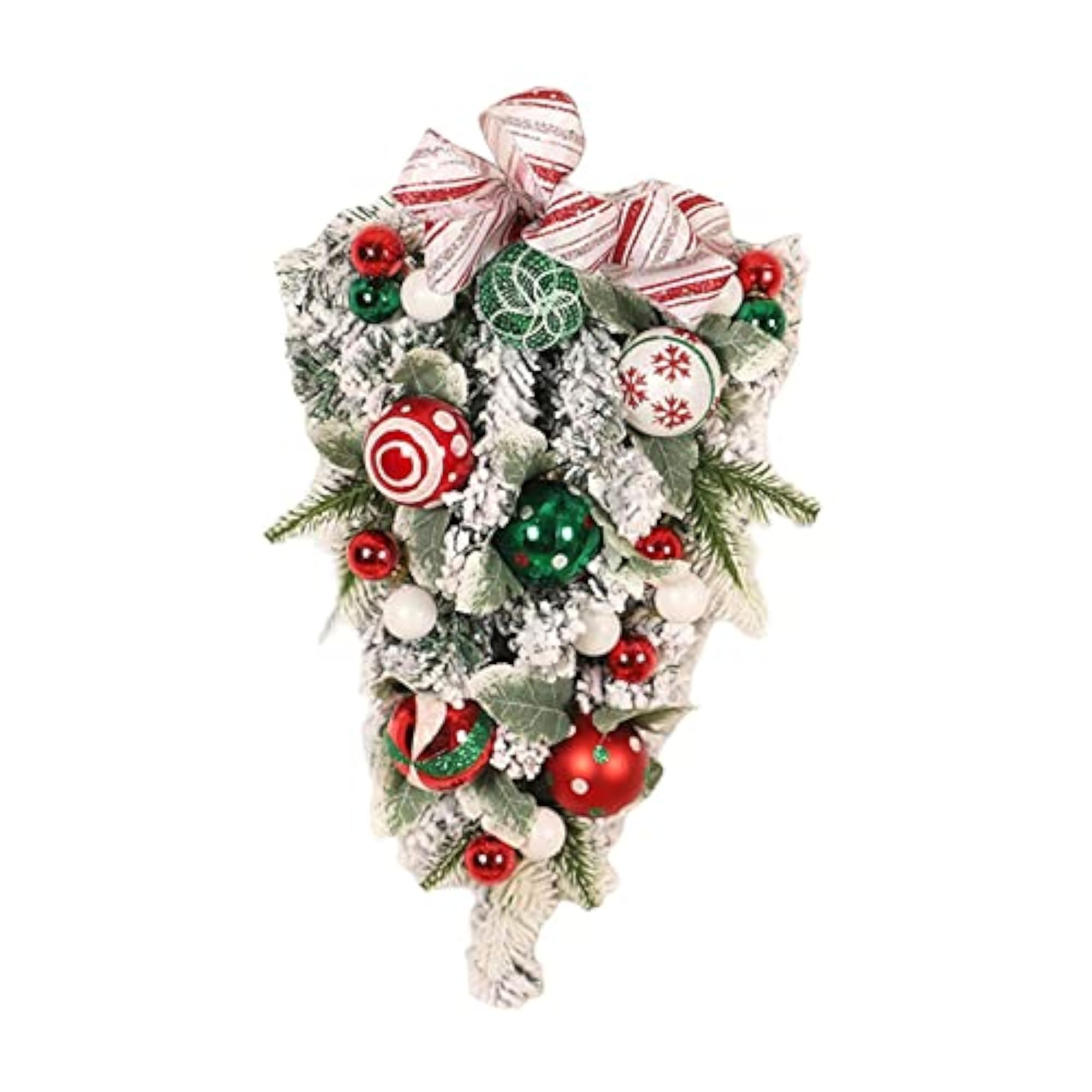 Winter Christmas Teardrop Swag Wall Hanging Ornament