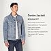 Amazon Essentials Men's Regular-Fit Low Stretch Denim Jacket, Tinted Light Wash, XX-Large