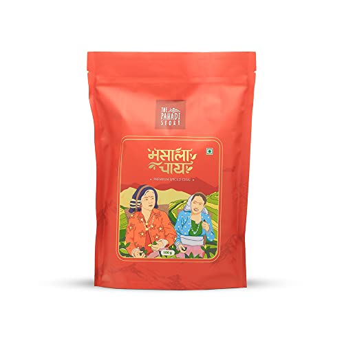 Image of The Pahadi Story Masala Chai 100g Trial Pack | Assam Masala Tea with Natural Indian Spices | Kadak Chai Masala for Milk Tea