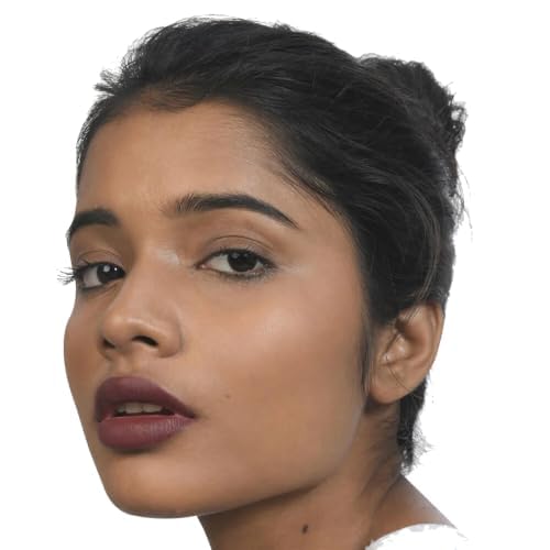 Image of Kiro Moist Matte Lipstick - Lunar Berry (Deep Grape), 4.2g | Super-Pigmented, Long-Lasting, Moisturizing, Non-Drying, Non-Feathering, Smudge Proof | Skin Care Infused with Natural Oils