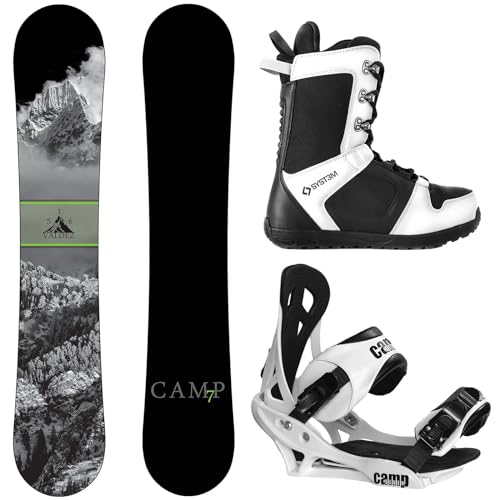 Package-Camp Seven Valdez CRC Snowboard-153 cm-Camp Seven Summit Bindings-System...