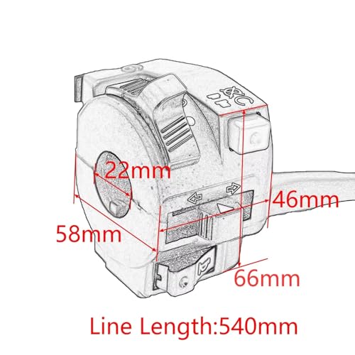 Bouton démarrage moto cassé ? Remplacez votre commande klaxon 22mm - 2