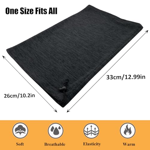 Beurlike 2 Pack Winter Neck Warmer Gaiter Women Men Fleece Warm Windproof Face Scarf Cover Ski Mask for Cold Weather3