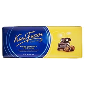 Fazer KarlFazer Whole hazelnuts in milk Chocola 1 bar of 200g