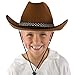 P'tit Clown- Chapeau de Cow Boy Enfant, 11235, Marron, 34 x 27 x 12