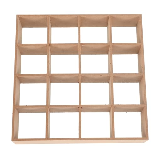 Abaodam Miniature Display Shelf Unfinished Dollhouse Cabinet Density Board Doll