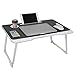 Produktbild Knietisch klappbar, Laptop-Tisch, Folding Frühstück Serviertablage, Laptoptisch mit Schublade, Laptop-Tisch mit Ipadschlitz und Getränkeschlitz, Lap Stehender Schreibtisch für Bett, boden und Sofa
