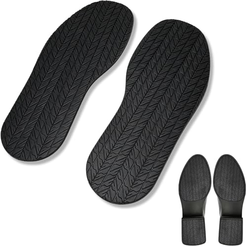 1 Paar Schuhreparatur Sohlen Set Rutschfeste Gummi-Vollsohlen, Rutschhemmende Gummisohlen, Reparatur Von Schuhgummisohlen, Geräuschreduzierende Schuhgummisohle, Reparaturzubehör Für Vollsohlen